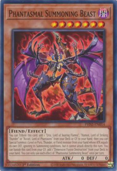 Phantasmal Summoning Beast - PHNI-EN014 - Common 1st Edition