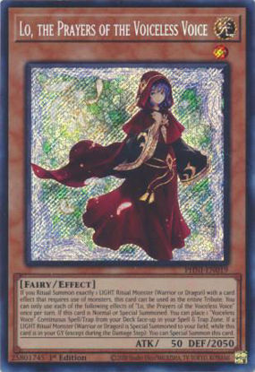 Lo, the Prayers of the Voiceless Voice - PHNI-EN019 - Secret Rare 1st Edition