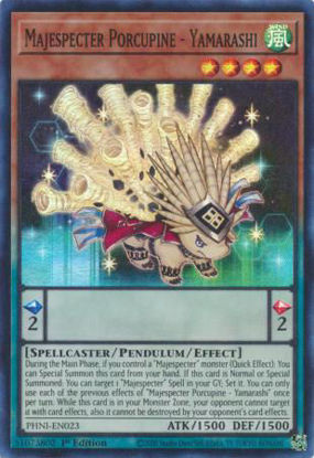 Majespecter Porcupine - Yamarashi - PHNI-EN023 - Super Rare 1st Edition