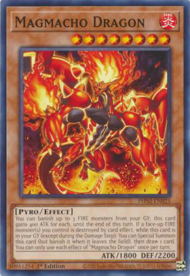 Magmacho Dragon - PHNI-EN025 - Common 1st Edition