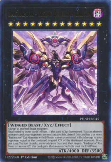 Raidraptor - Rising Rebellion Falcon - PHNI-EN045 - Ultra Rare 1st Edition