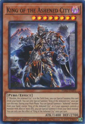 King of the Ashened City - PHNI-EN091 - Super Rare 1st Edition