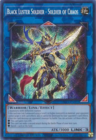 Black Luster Soldier - Soldier of Chaos - BLC1-EN002 - Secret Rare 1st Edition