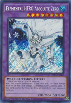 Elemental HERO Absolute Zero - BLC1-EN004 - Secret Rare 1st Edition