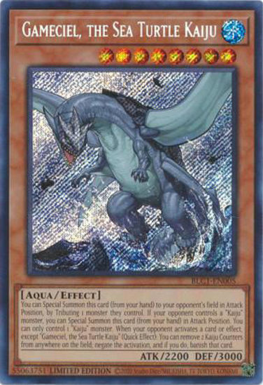 Gameciel, the Sea Turtle Kaiju - BLC1-EN005 - Secret Rare 1st Edition