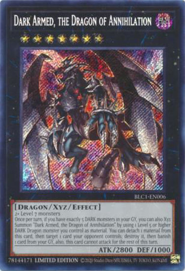 Dark Armed, the Dragon of Annihilation - BLC1-EN006 - Secret Rare 1st Edition