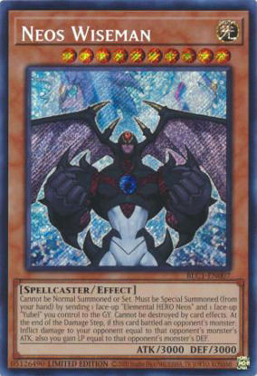 Neos Wiseman - BLC1-EN007 - Secret Rare 1st Edition