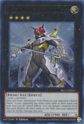 Evilswarm Exciton Knight - BLC1-EN015 - Ultra Rare 1st Edition