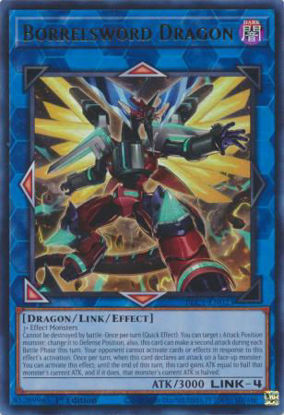 Borrelsword Dragon (Silver) - BLC1-EN023 - Ultra Rare 1st Edition