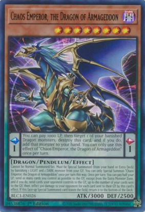 Chaos Emperor, the Dragon of Armageddon - BLC1-EN026 - Ultra Rare 1st Edition