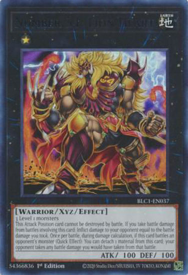 Number 54: Lion Heart - BLC1-EN037 - Ultra Rare 1st Edition