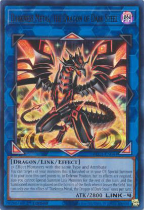 Darkness Metal, the Dragon of Dark Steel - BLC1-EN044 - Ultra Rare 1st Edition