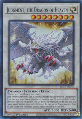 Judgment, the Dragon of Heaven (Silver) - BLC1-EN046 - Ultra Rare 1st Edition