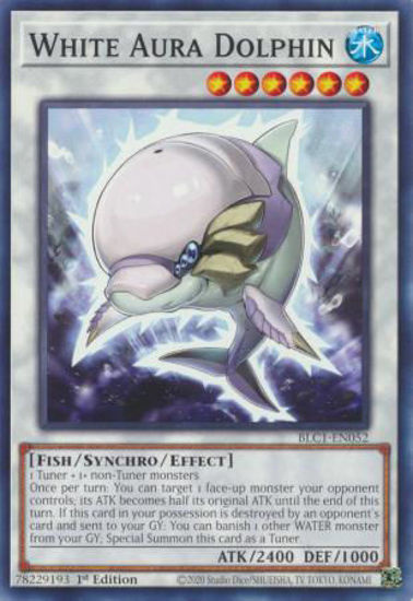 White Aura Dolphin - BLC1-EN052 - Common 1st Edition