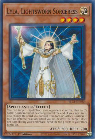 Lyla, Lightsworn Sorceress - BLC1-EN055 - Common 1st Edition