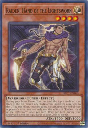 Raiden, Hand of the Lightsworn - BLC1-EN060 - Common 1st Edition