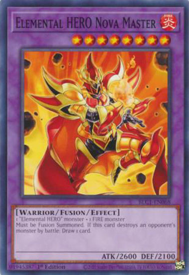 Elemental HERO Nova Master - BLC1-EN068 - Common 1st Edition