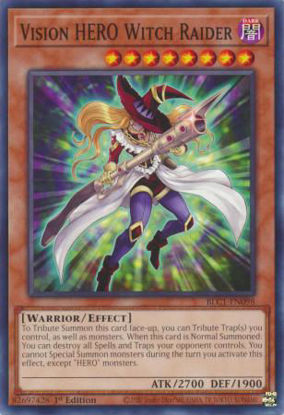 Vision HERO Witch Raider - BLC1-EN098 - Common 1st Edition