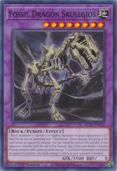 Fossil Dragon Skullgios - BLC1-EN132 - Common 1st Edition