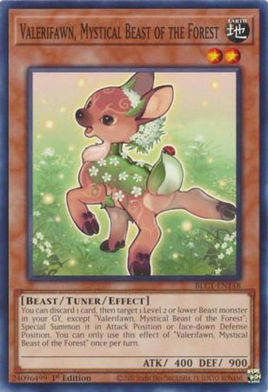 Valerifawn, Mystical Beast of the Forest - BLC1-EN148 - Common 1st Edition