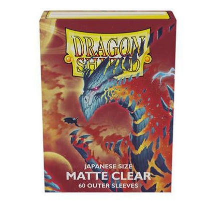 Dragon Shield Japanese Size Matte Clear Outer Sleeves - Clear Cosmere (60 Sleeves)