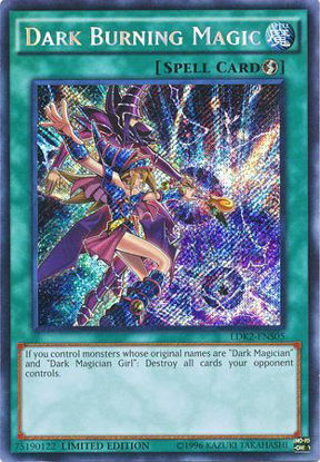 Dark Burning Magic - LDK2-ENS05 - Secret Rare Unlimited