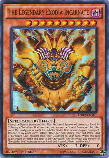 The Legendary Exodia Incarnate - LDK2-ENY01 - Ultra Rare Unlimited