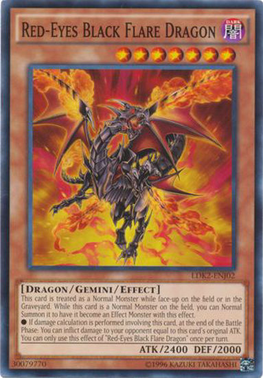 Red-Eyes Black Flare Dragon - LDK2-ENJ02 - Common Unlimited