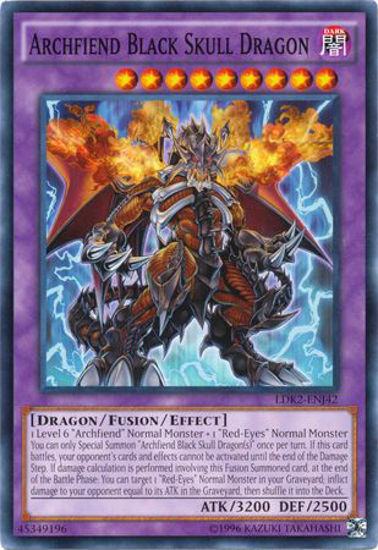 Archfiend Black Skull Dragon - LDK2-ENJ42 - Common Unlimited