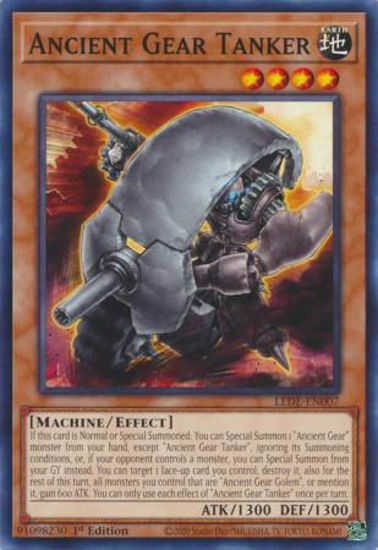 Ancient Gear Tanker - LEDE-EN007 - Common 1st Edition