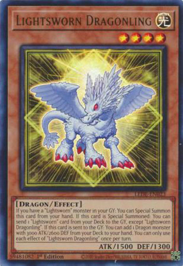 Lightsworn Dragonling - LEDE-EN023 - Ultra Rare 1st Edition