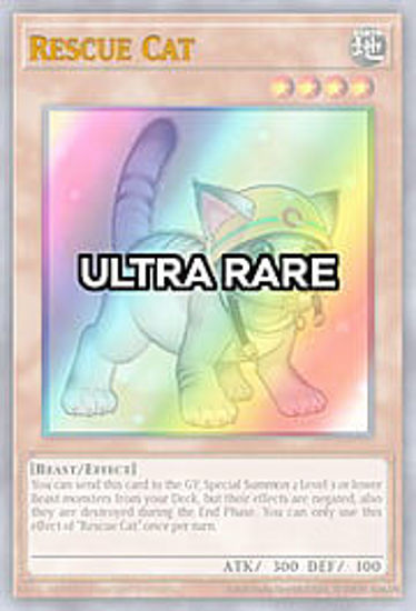 Rescue Cat - RA02-EN001 - (V.9 - Ultra Rare) 1st Edition