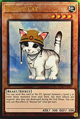 Rescue Cat - RA02-EN001 - (V.7 - Ultimate Rare) 1st Edition