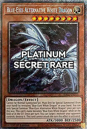 Blue-Eyes Alternative White Dragon - RA02-EN010 - (V.4 - Platinum Secret Rare) 1st Edition