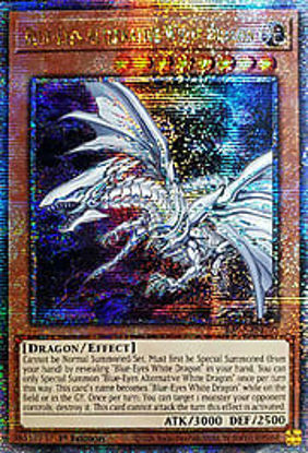 Blue-Eyes Alternative White Dragon - RA02-EN010 - (V.5 - Quarter Century Secret Rare) 1st Edition