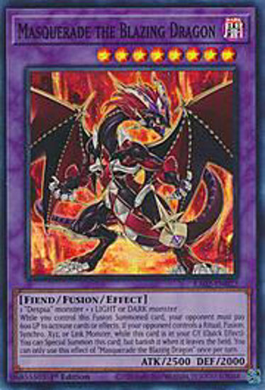 Masquerade the Blazing Dragon - RA02-EN022 - (V.1 - Super Rare) 1st Edition