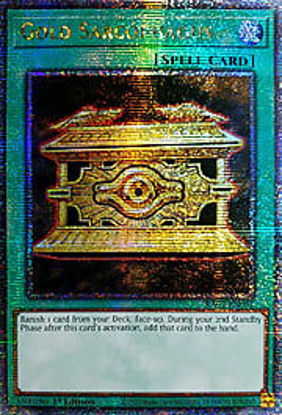 Gold Sarcophagus - RA02-EN052 - (V.5 - Quarter Century Secret Rare) 1st Edition