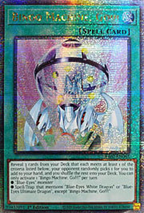 Bingo Machine, Go!!! - RA02-EN062 - (V.5 - Quarter Century Secret Rare) 1st Edition