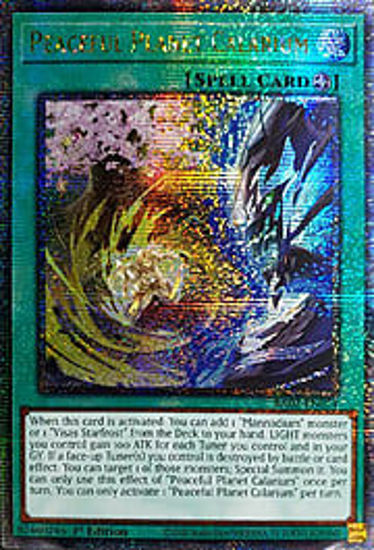 Peaceful Planet Calarium - RA02-EN074 - (V.5 - Quarter Century Secret Rare) 1st Edition