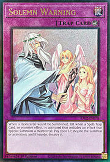 Solemn Warning - RA02-EN078 - (V.7 - Ultimate Rare) 1st Edition