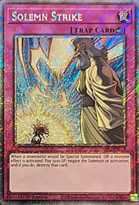 Solemn Strike - RA02-EN079 - (V.4 - Platinum Secret Rare) 1st Edition