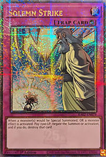 Solemn Strike - RA02-EN079 - (V.5 - Quarter Century Secret Rare) 1st Edition