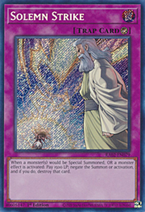 Solemn Strike - RA02-EN079 - (V.3 - Secret Rare) 1st Edition