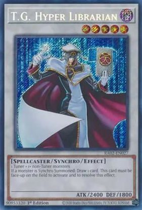 T.G. Hyper Librarian - RA02-EN027 - (V.3 - Secret Rare) 1st Edition