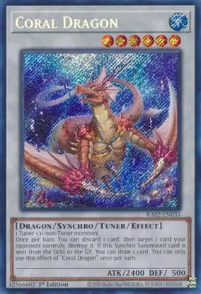 Coral Dragon - RA02-EN031 - (V.3 - Secret Rare) 1st Edition