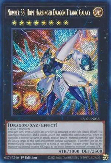 Number 38: Hope Harbinger Dragon Titanic Galaxy - RA02-EN036 - (V.3 - Secret Rare) 1st Edition