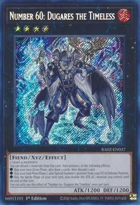 Number 60: Dugares the Timeless - RA02-EN037 - (V.3 - Secret Rare) 1st Edition