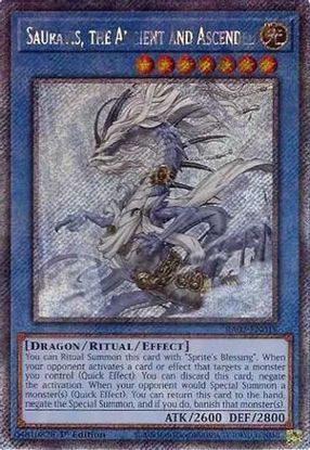 Sauravis, the Ancient and Ascended - RA02-EN019 - (V.4 - Platinum Secret Rare) 1st Edition