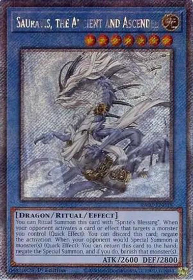 Sauravis, the Ancient and Ascended - RA02-EN019 - (V.4 - Platinum Secret Rare) 1st Edition