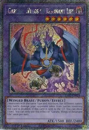 Garura, Wings of Resonant Life - RA02-EN024 - (V.4 - Platinum Secret Rare) 1st Edition